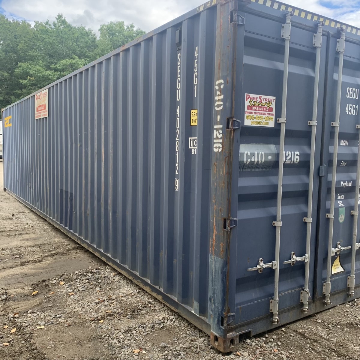C40-1216 40′ High Cube ($3200)