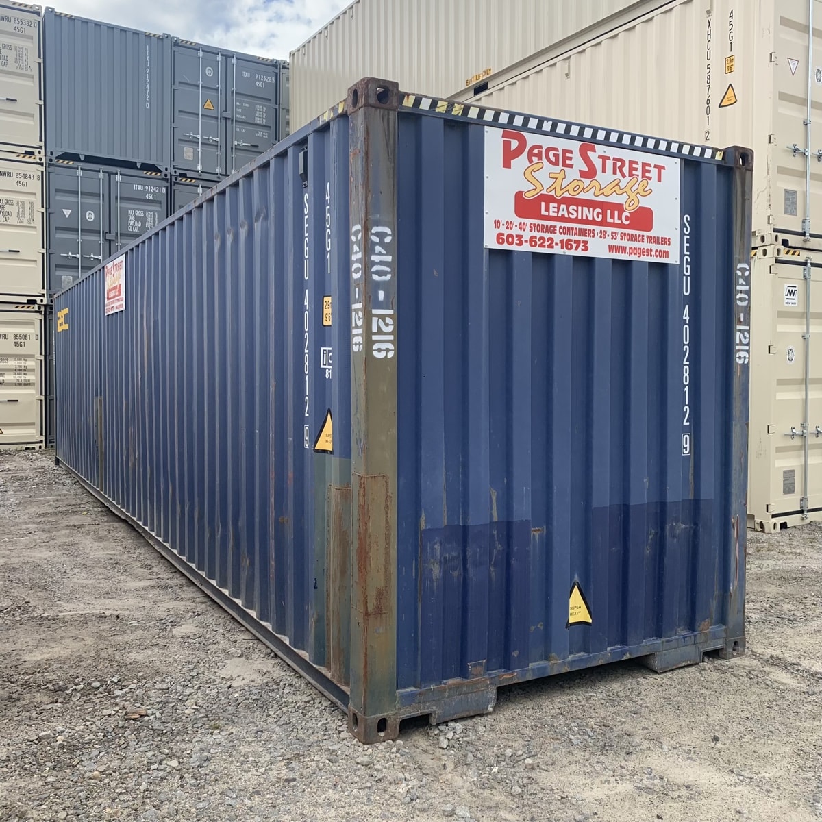 C40-1216 40′ High Cube ($3200)
