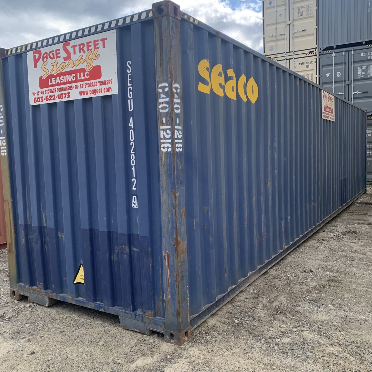 C40-1216 40′ High Cube ($3200)