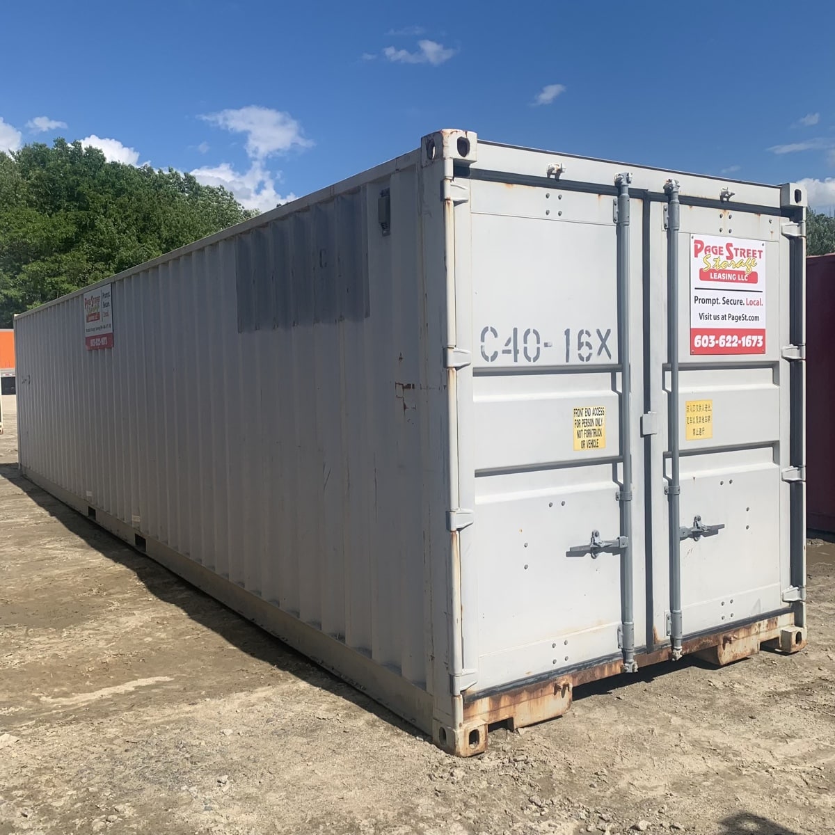C40-16X 40′ Standard Double-Door ($3000)