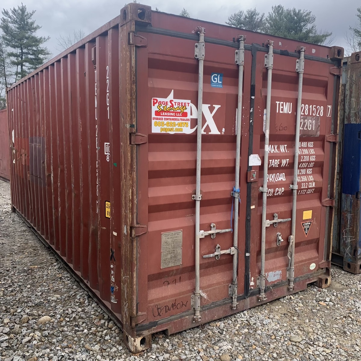 G20-2743 ($2100) 20′ standard