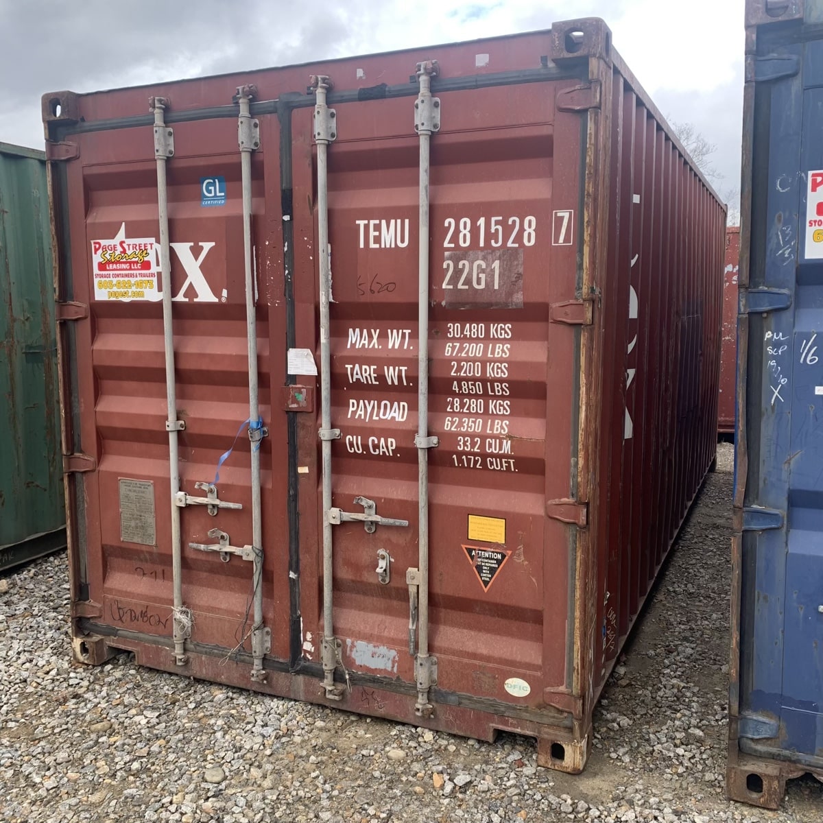 G20-2743 ($2100) 20′ standard