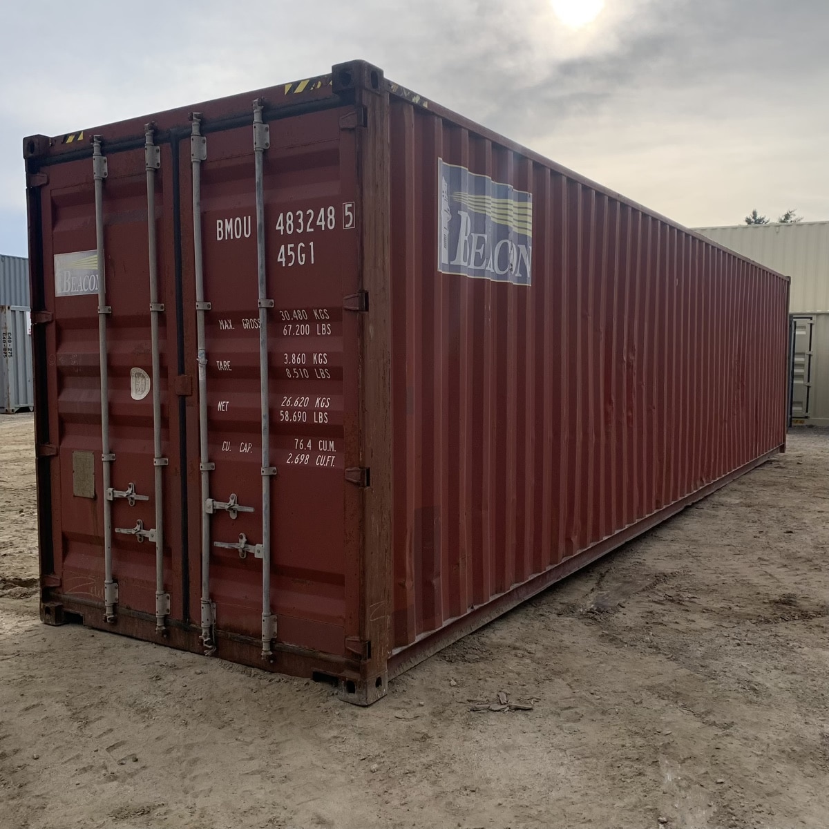 G40-1831 40′ High Cube ($2800)
