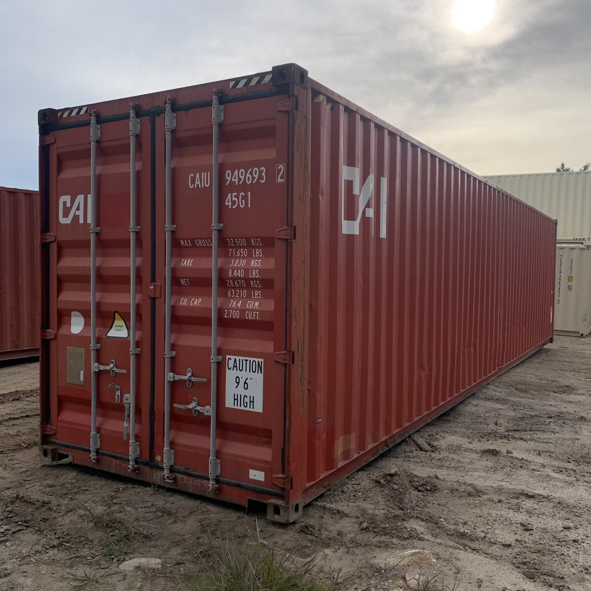 G40-1851 40′ High Cube ($2950)