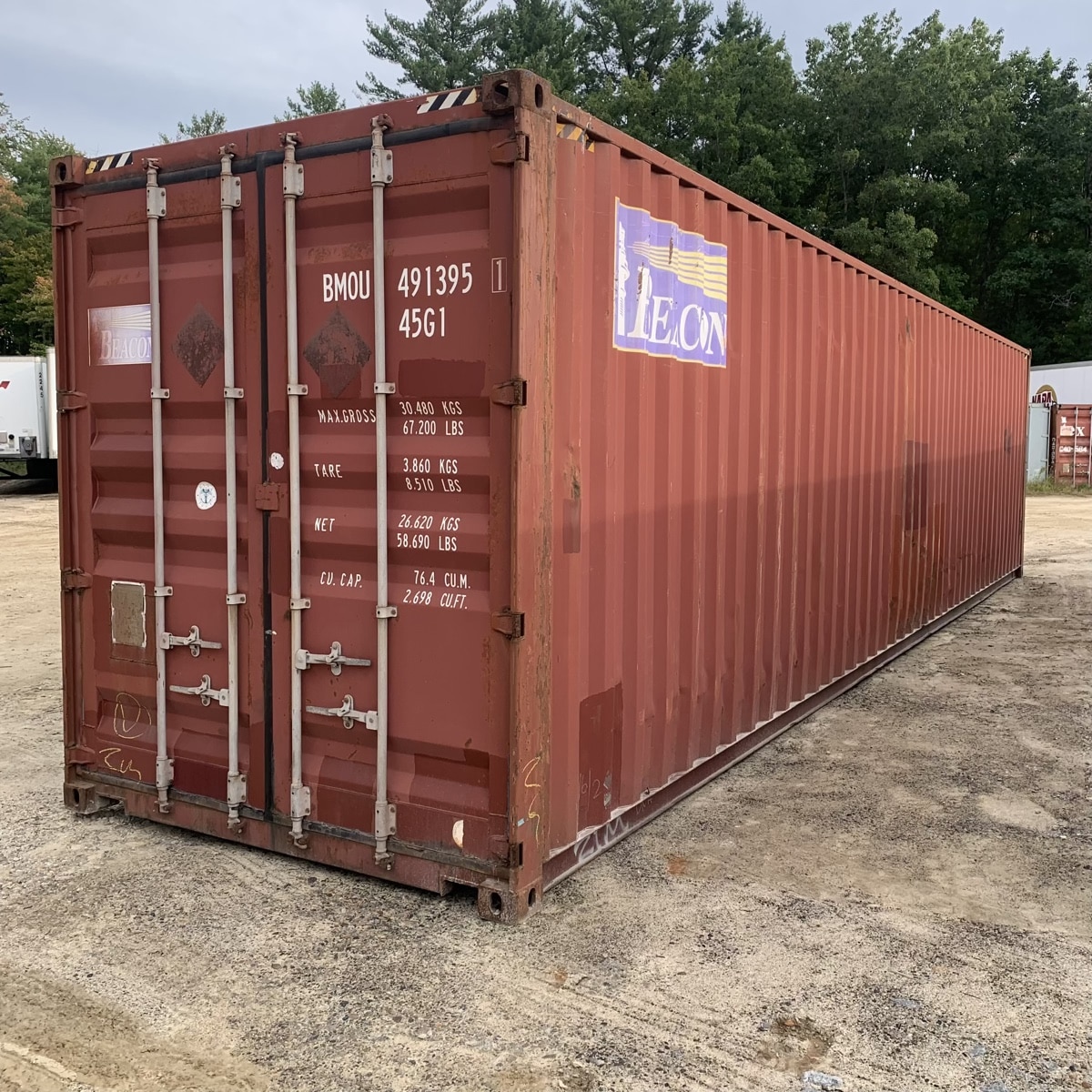 G40-1855 40′ High Cube ($2700)