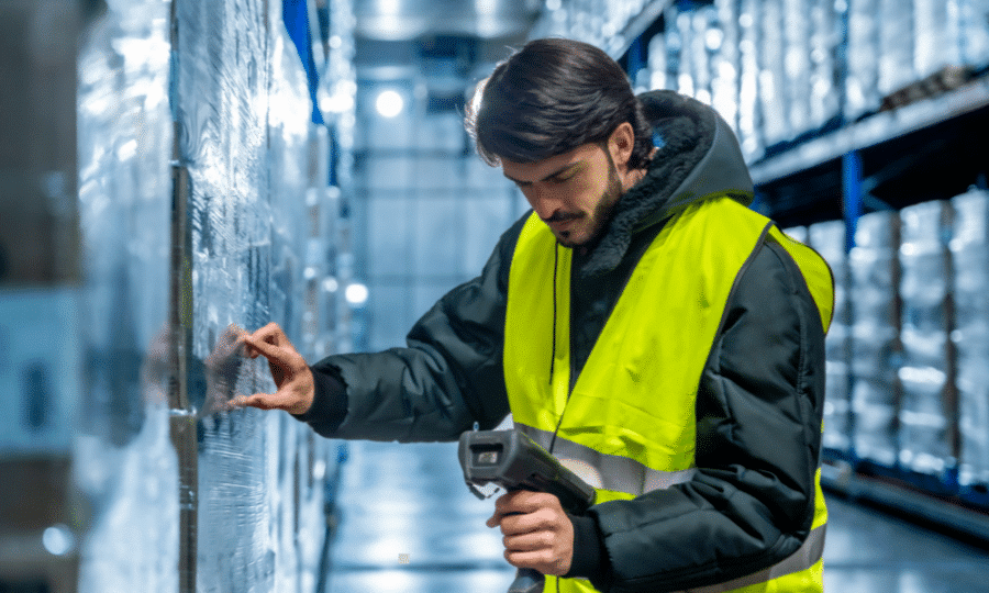 A main in cold storage