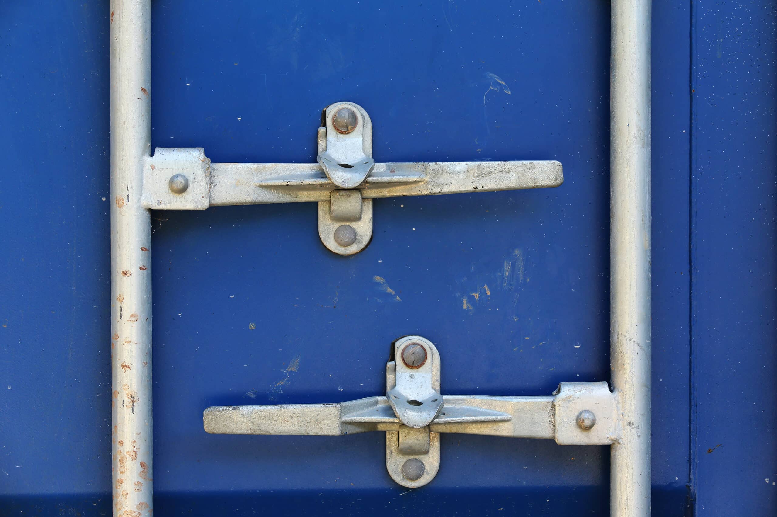 Image of locks on a shipping container