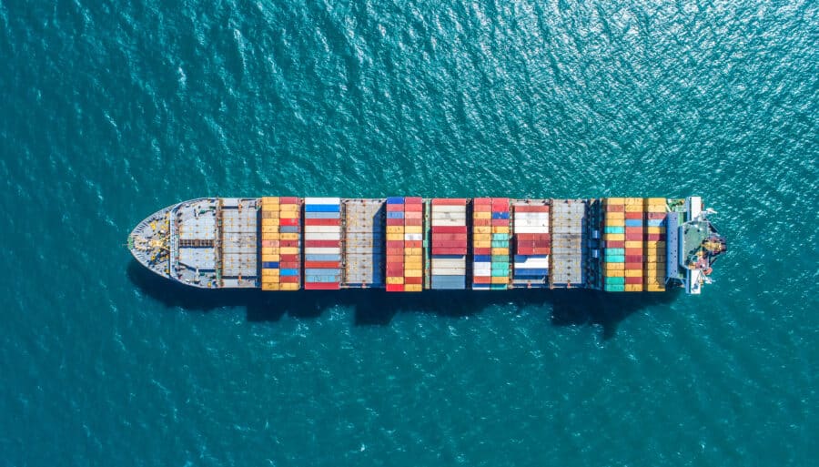 Image of a container ship