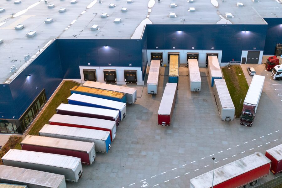 Image of storage trailers at a warehouse on Page Street's website